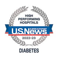 Named High Performing Hospital for Diabetes by U.S. News & World Report